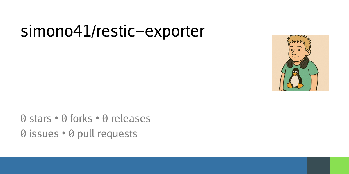 simono41/restic-exporter - Forgejo: Beyond coding. We forge.